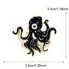 Halloween Ghost Octopus Brooch Accessories Devil Clothes Needle Buckle Horror Animal Badge