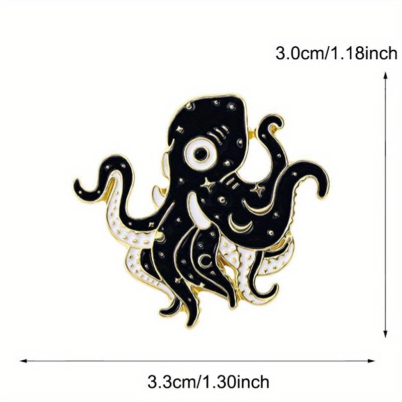 Halloween Ghost Octopus Brooch Accessories Devil Clothes Needle Buckle Horror Animal Badge