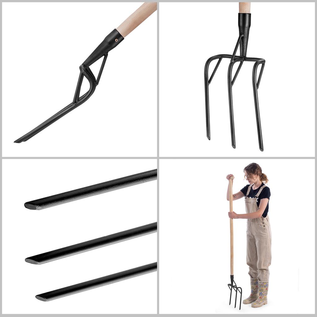 KADAX Forks for Loosening and Aerating Soils, Strong Steel, for Digging, Manual