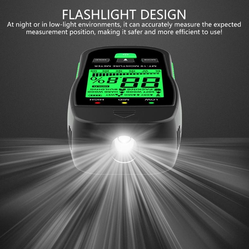 Digital Wood Moisture Meter Humidity Tester Analyzers Measurement Tool For Testing Timber Paperboards Accurate Readings