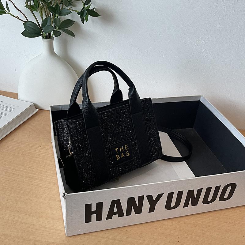 

Fashion spring popular simple tote small square bag shoulder messenger bag handbag women чёрный