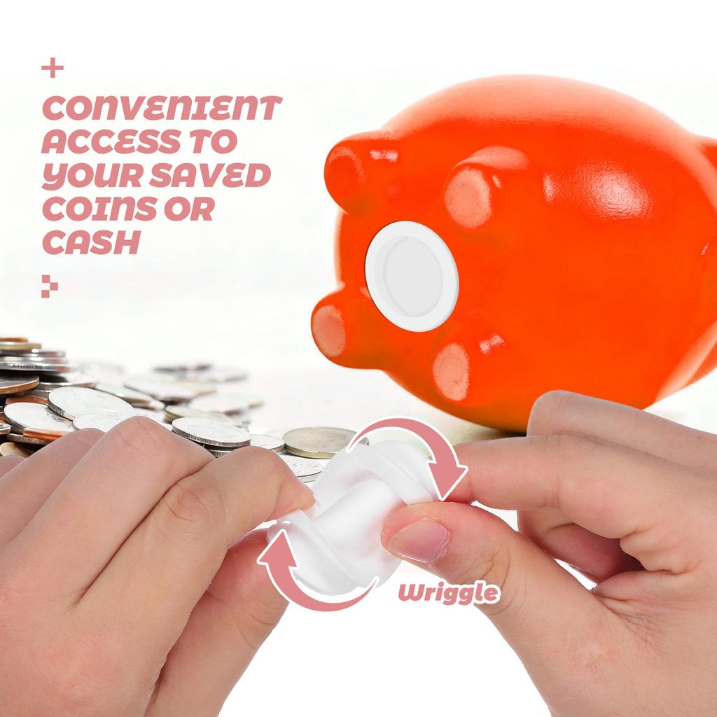 5Pcs Round Silicone Piggy Bank Stopper Replacement Plug for Ceramic Money Box Savings Jar Seal Closure with Versatile Fit Easy