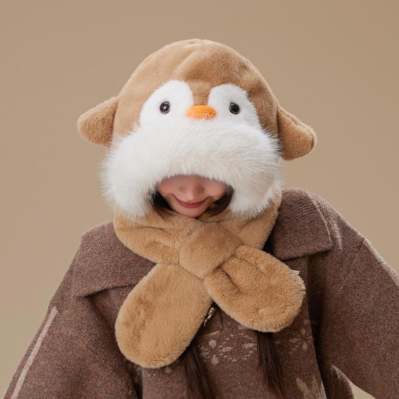 Zootopia Nick Fox Windproof Snood: Winter Cartoon Warm Hat & Ear Muffs Combo