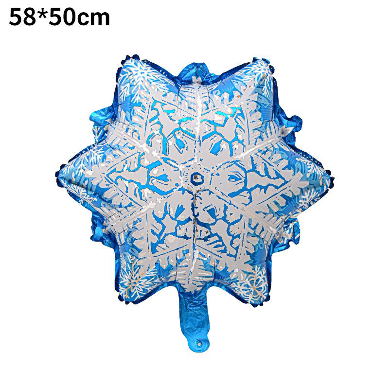 Snowflake Aluminum Film Balloon Winter Ice And Snow Festival Mini Snowflake Ice Princess Birthday Party Balloon