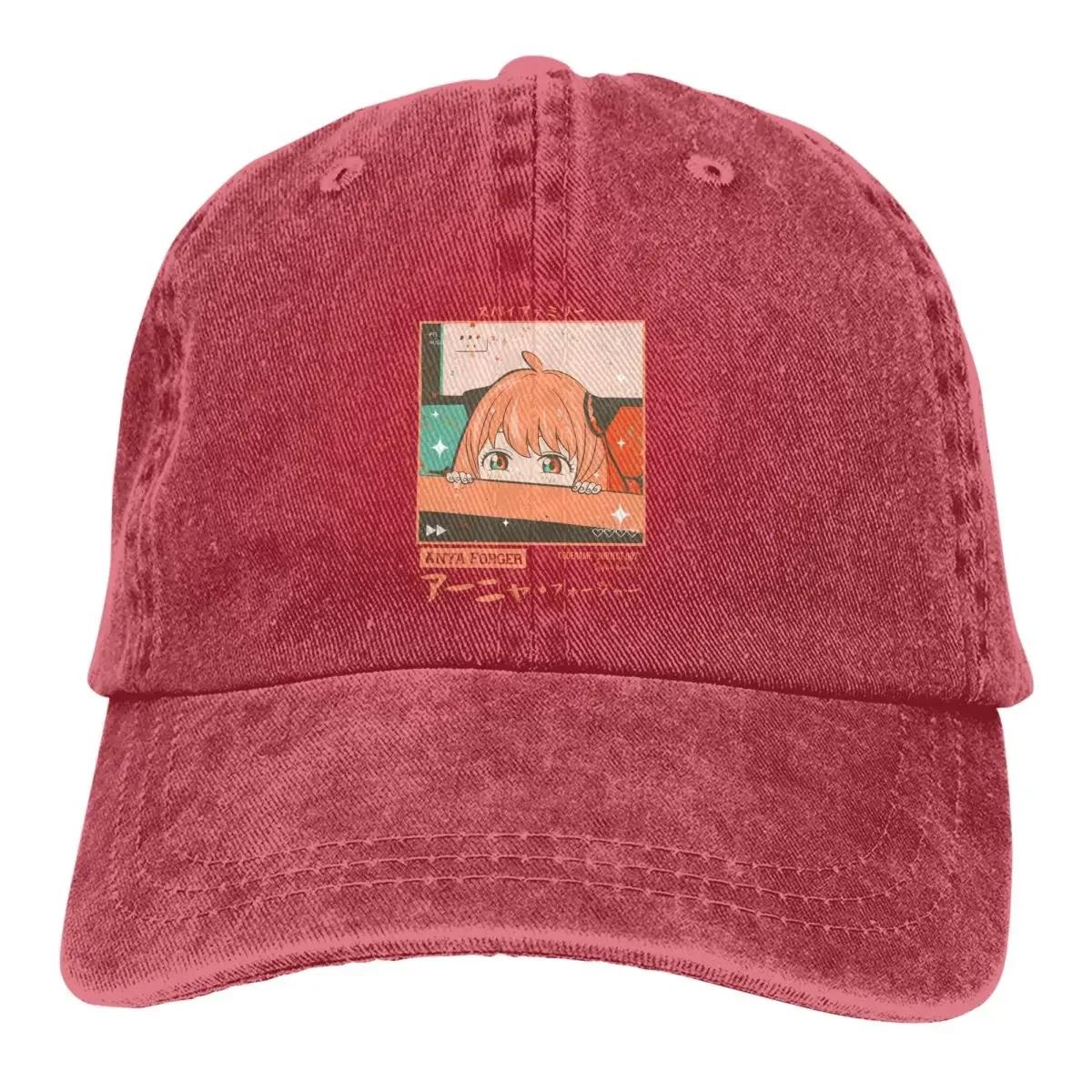 

Летняя кепка с козырьком от солнца Anya Aesthetic Hip Hop Caps Anime Cowboy Hat Peaked Trucker Dad Hats Adjustable