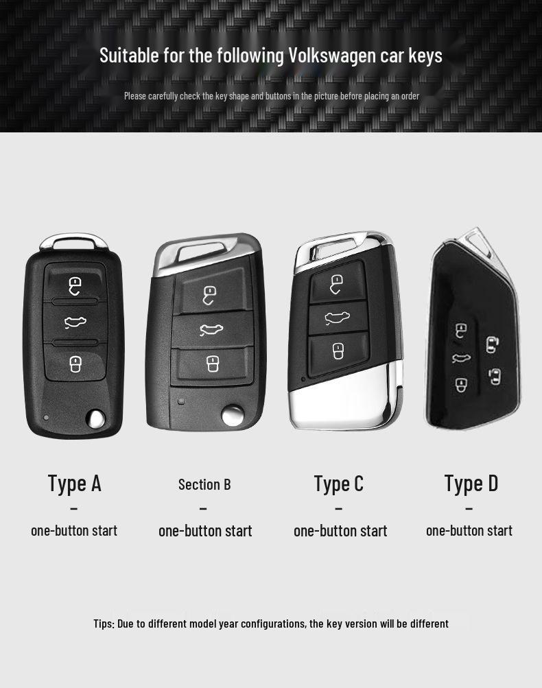 Volkswagen T-ROC Carbon Fiber Key Case