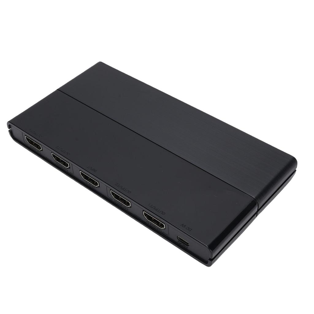 HD Multimedia Interface Splitter 1 in 4 Out 4K 60HZ HD Video Splitter for HDTV Projectors DVD Players Laptops PCs