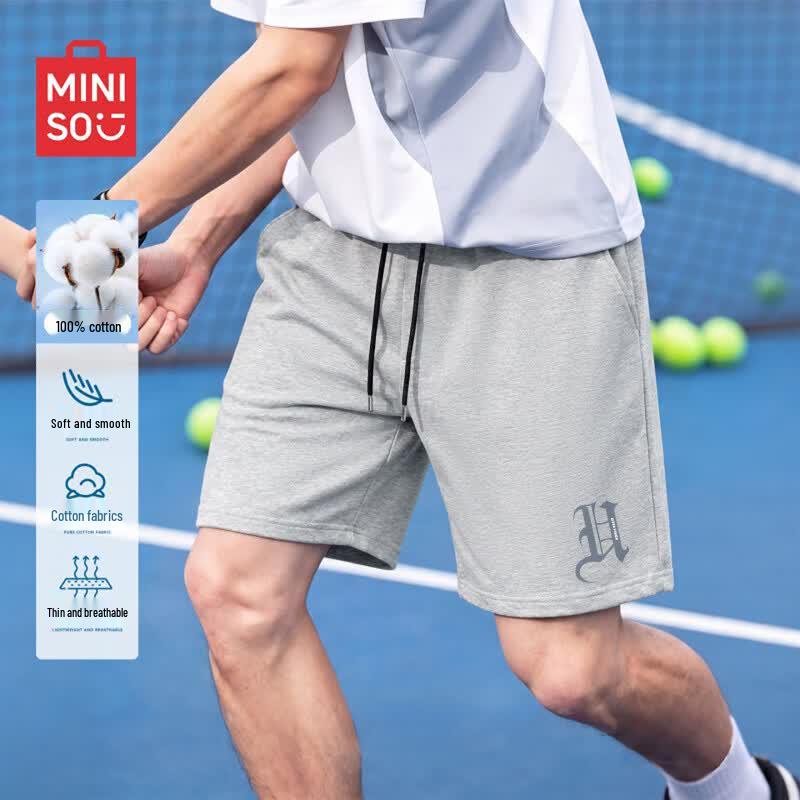 MINISO Men s Pure Cotton Casual Shorts L