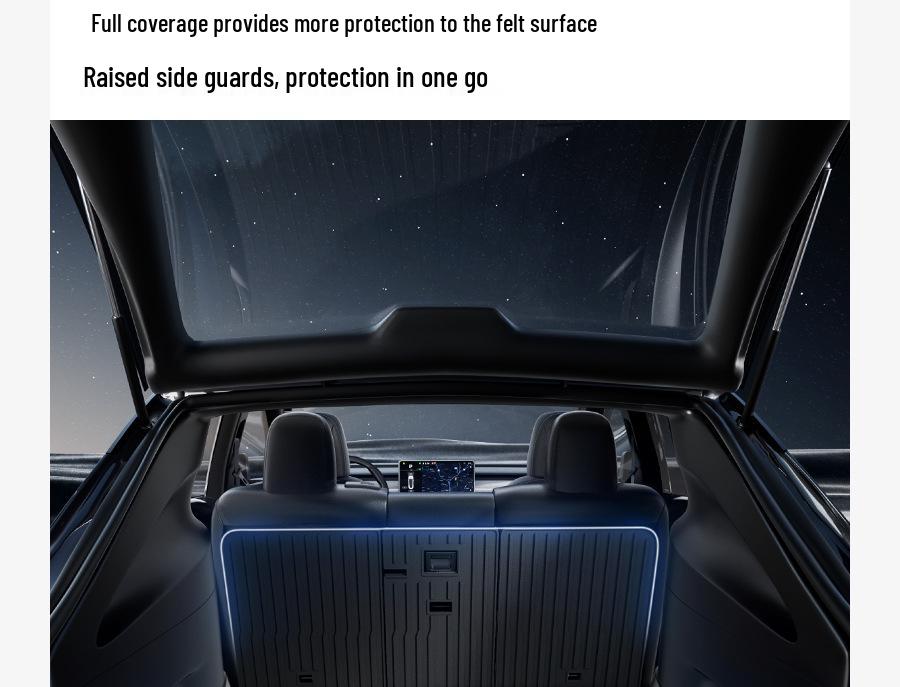 Tesla Model Y Front & Rear Trunk Mats - Full Coverage Interior Accessories
