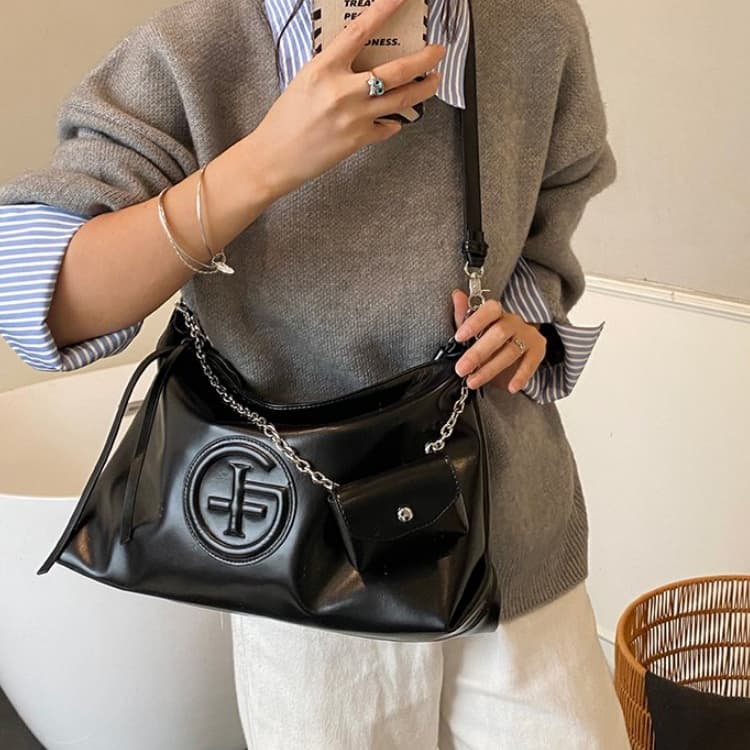 Retro women's bag large capacity single shoulder oblique span tote bag