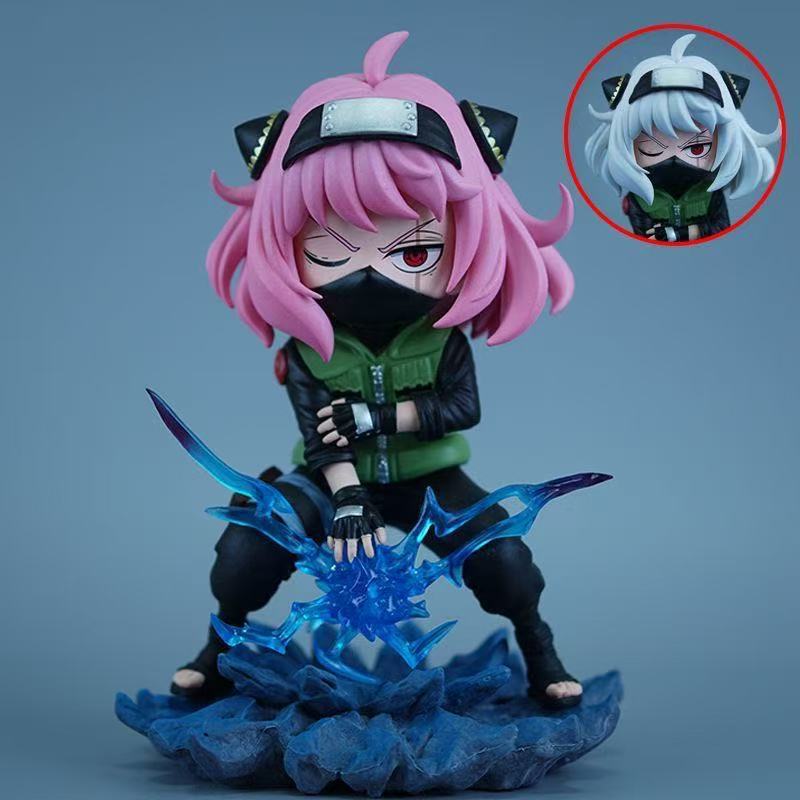 Ania COS Kakashi figure, spy play house animation surrounding cute beautiful girl statue table ornament