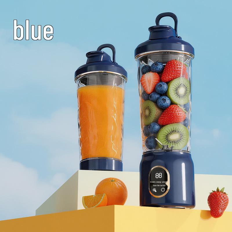 Portable USB Rechargeable Juicer Cup: Ice Crushing, Digital Display, Travel-Friendly Blender for Fruits English Version