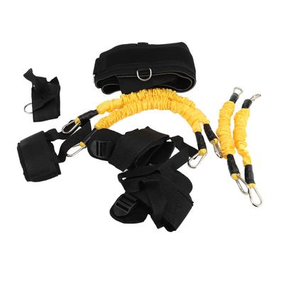 Sada asistenčních gum pro shyby s kotníkovými a zápěstními popruhy TPE Nastavitelné cvičební gumy Černé