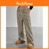 Leopard Print Casual Pants For Women With Polyester Fabric And Loose Fit For Autumn