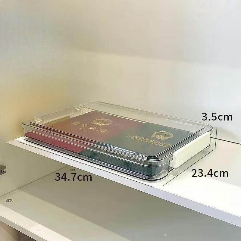 Acryl Transparent Desktop Papieraufbewahrungsbox A4 Akten Dokument Prüfungsunterlagen Organizer Haushalt Staubdicht Kartenhalter Etui