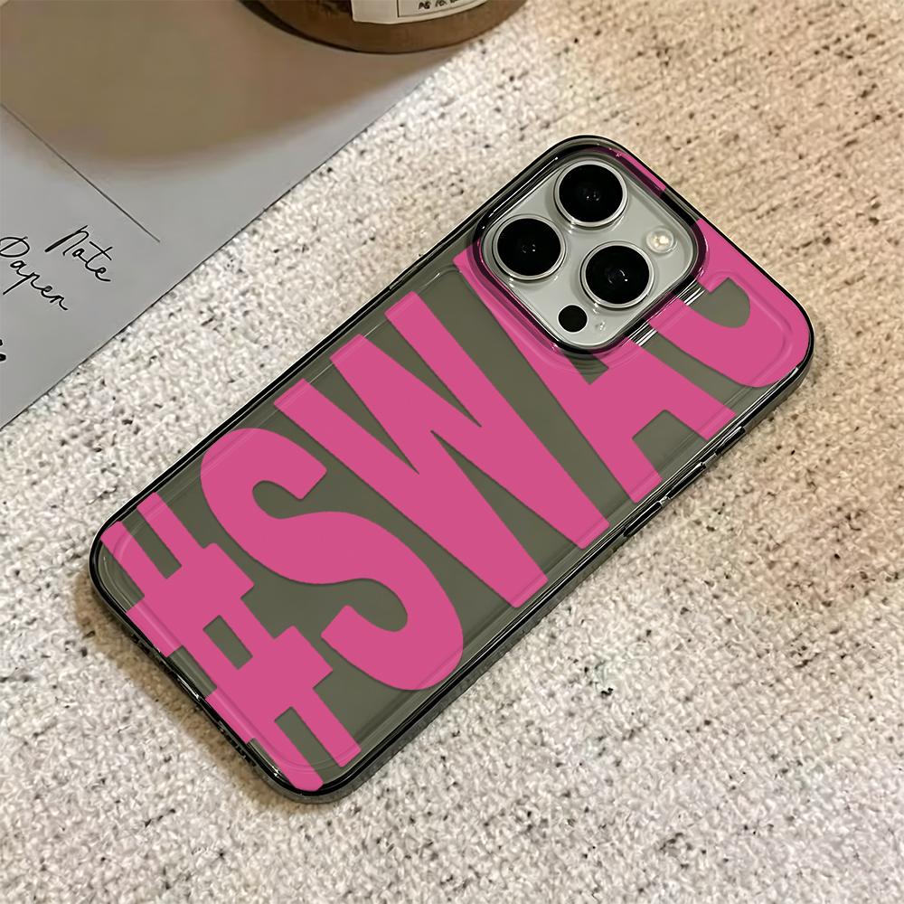 Rose Swag Letters Phone Case For Iphone 17 Air 16 15 14 Pro 13 12 11 Pro Max 16 Plus Shockproof Silicone Cover