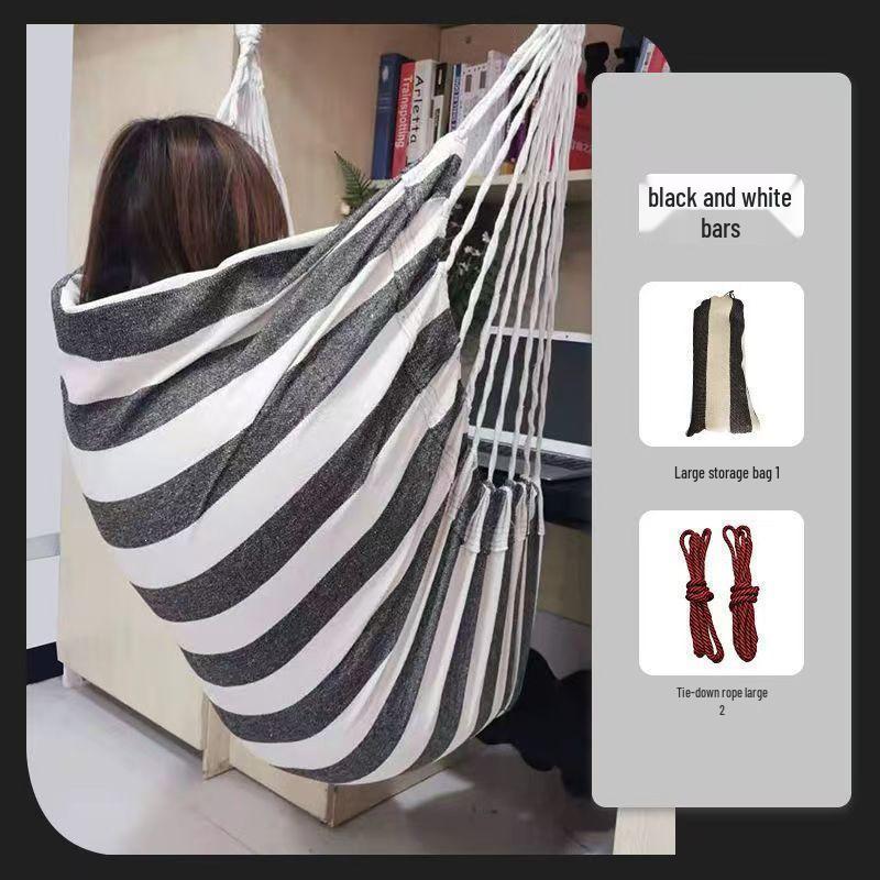 Indoor Hanging Chair Swing for Students – Children's Bedroom Door Frame Hammock, Dormitory Swing, or Courtyard Cradle Seat