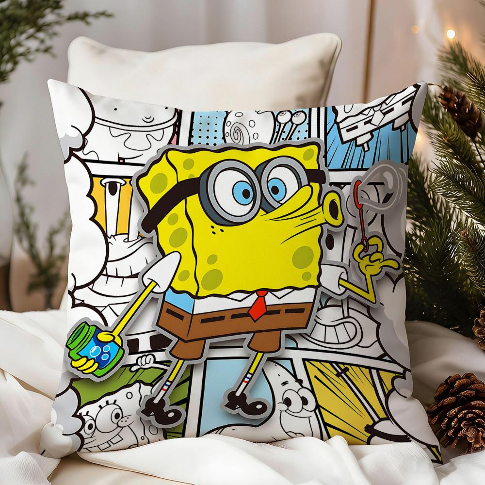 Modern Home Decoration S-Sponge B-Bob Decorative Pillows Personalized Gifts Pillow Cases Covers For Living Room Cushions Cushion
