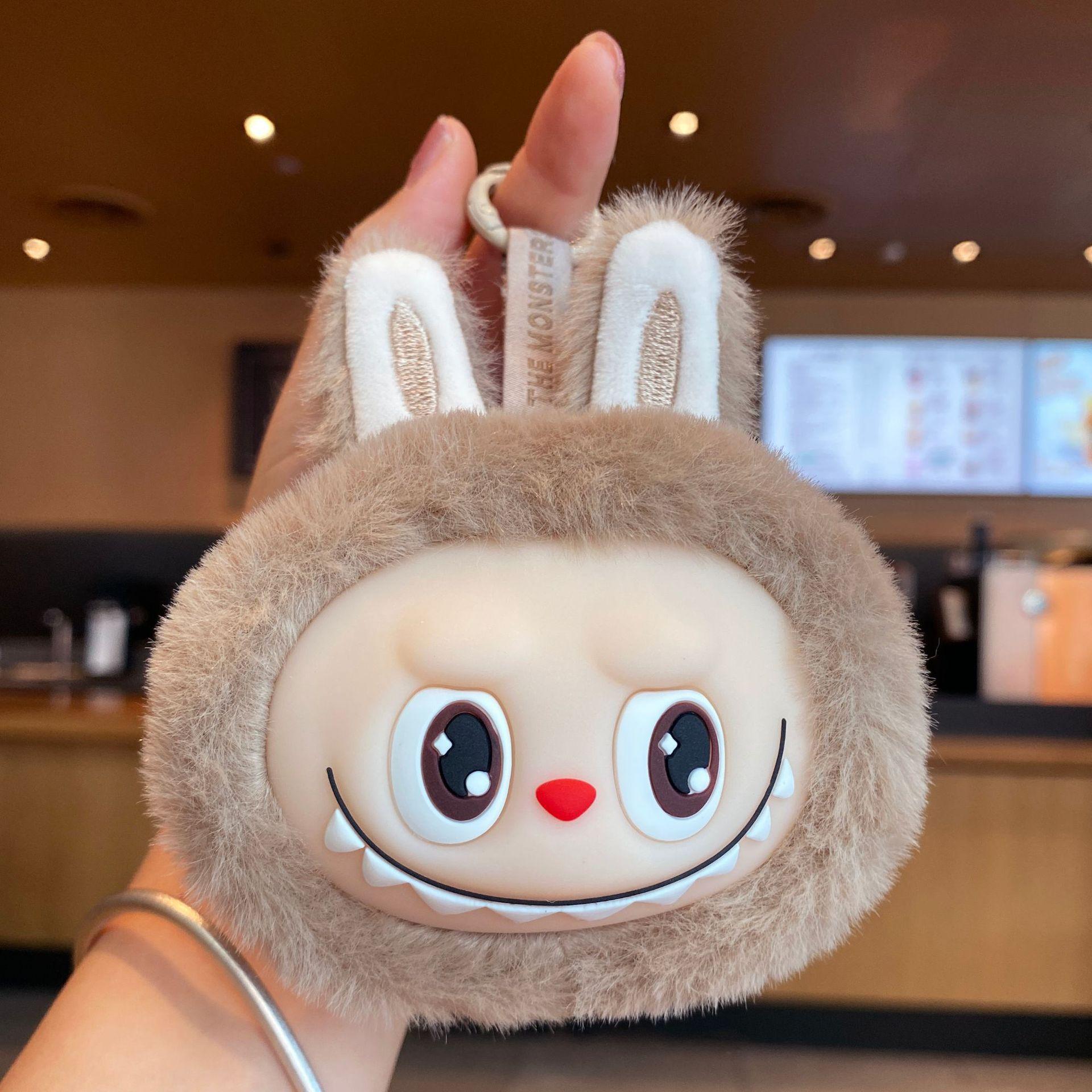 

Cute Cute Vinyl Face Rabub Pendant Plush Toy Doll Cartoon Bag Pendant Keychain Doll 1PC
