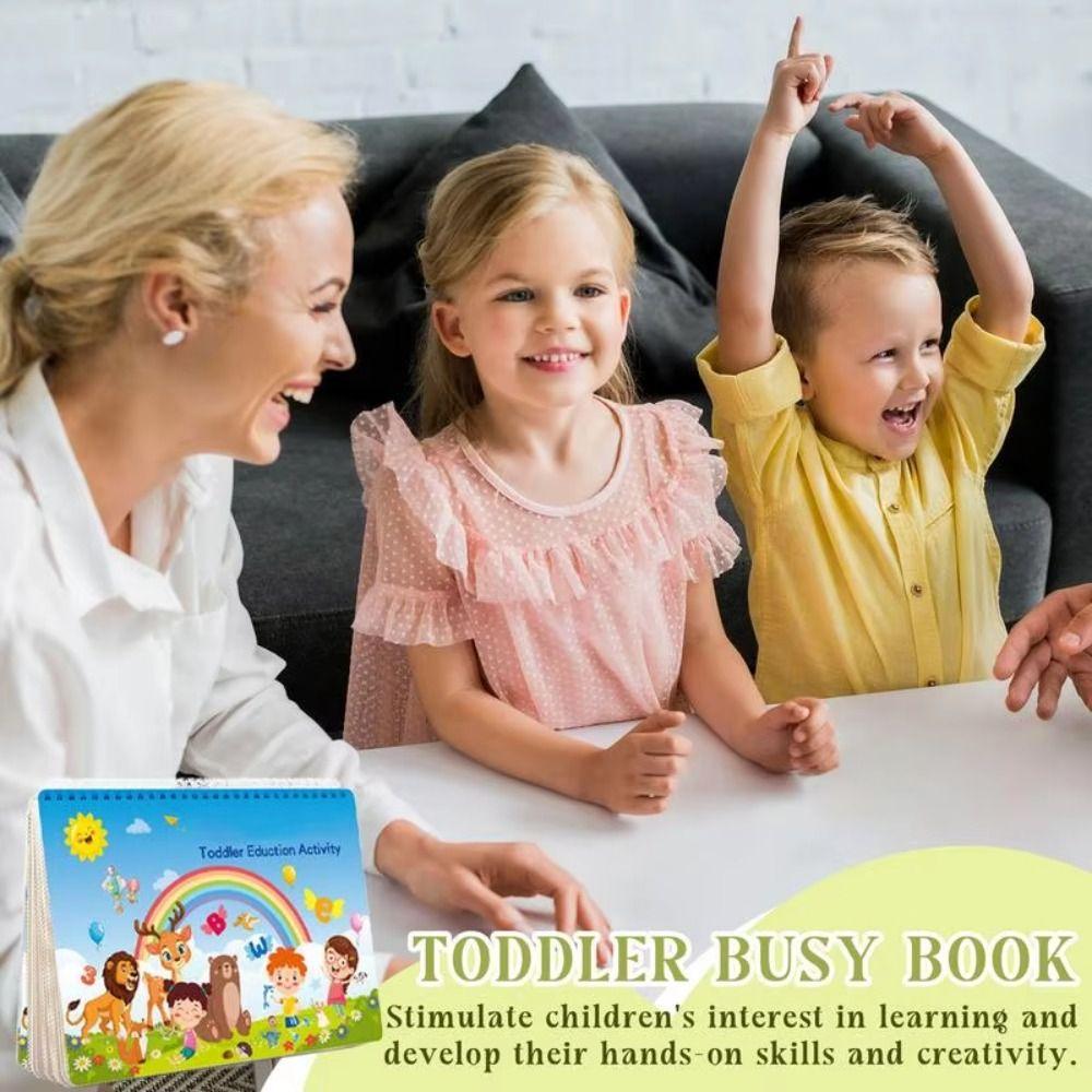 Puzzle Kids Quiet Books Manual Children Diy Sticker Book Preschool Busy Book  Kindergarten