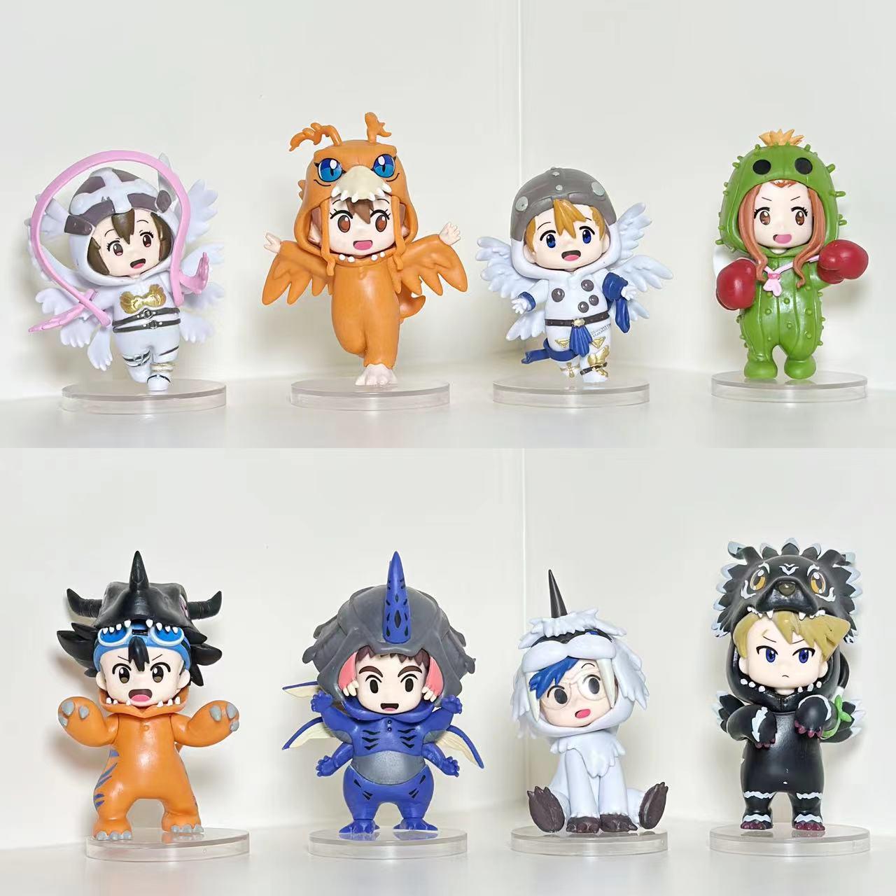 

Набор из 8 фигурок Дигимонов: Ангел, Агу, Механический Тираннозавр, Ви-бой и Модели Кукол Меха-Дракона с Одеждой.