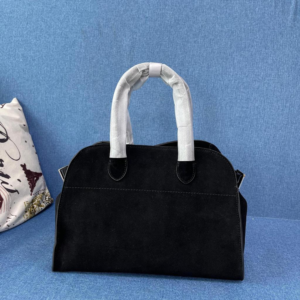 THE * ROW star with the same Margaux 15 inch handbag old money wind tote bag leather big bag suede bag