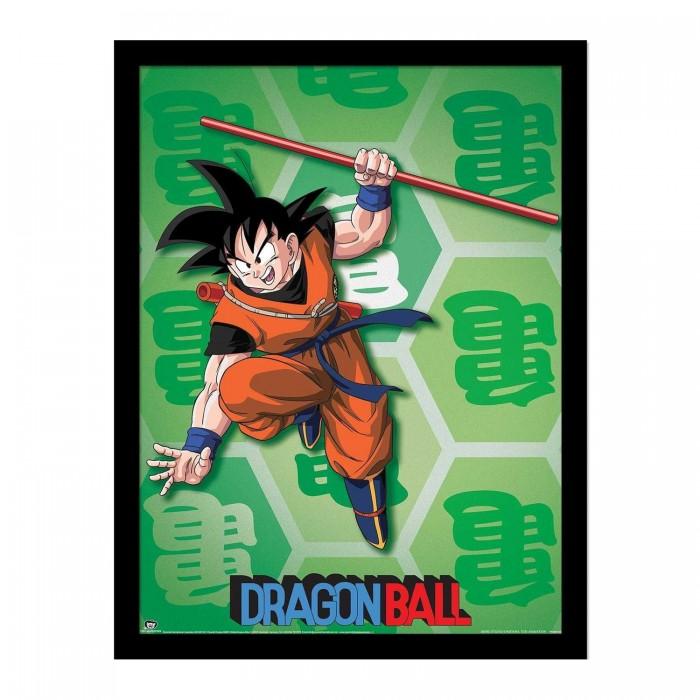 Dragon Ball Jump Goku Framed Poster
