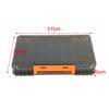 Plastic Double Layer Fishing Tackle Box Bait Lures Compartments Storage Case Fish Accessories