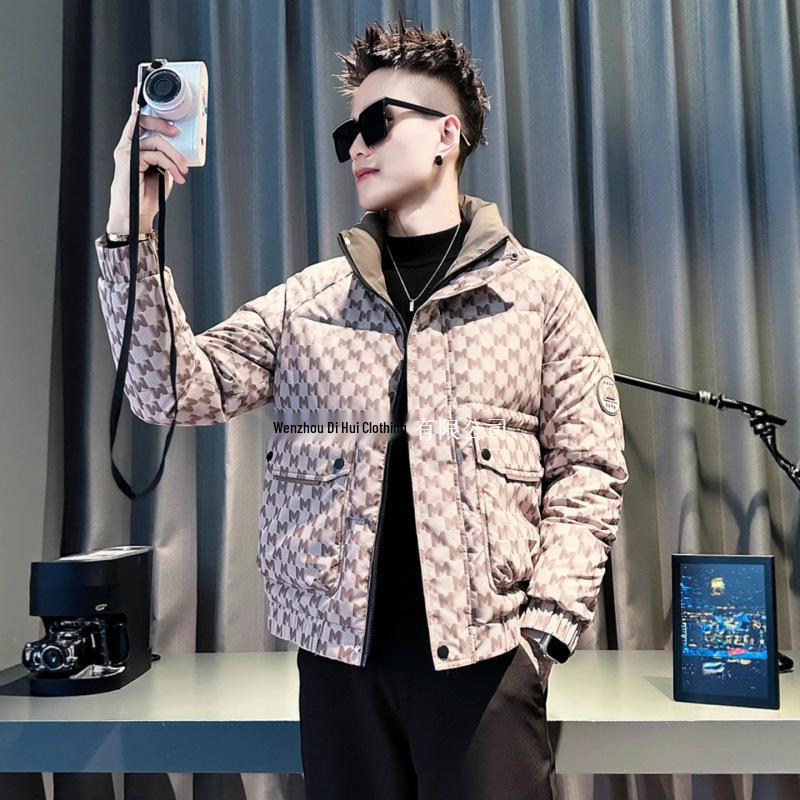 Men s Trendy High-End 3D Pocket Cotton Jacket - 2025 New Autumn/Winter Thickened Outerwear. L
