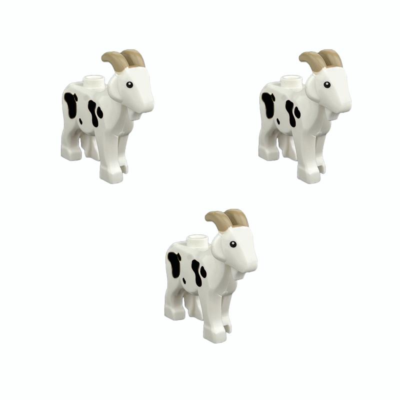 MOC Bricks Toys Model Farm Building blocks Cattle Horse Carriage Transport Vegetable Garden Flower Plant Friut Field Tree Animal