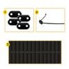 Balcony Privacy Screen Attachment Mounting Set Weatherproof Clips with Cable Ties Suitable for Garden Fence Installation