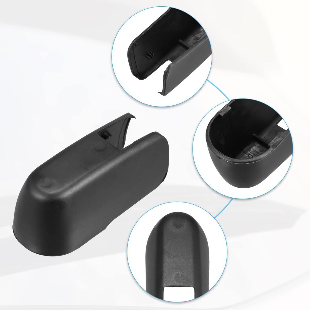 ACROPIX Bakviskerarmsmutterdeksel for Subaru Kompatibel med Forester, Svart, 1 stk