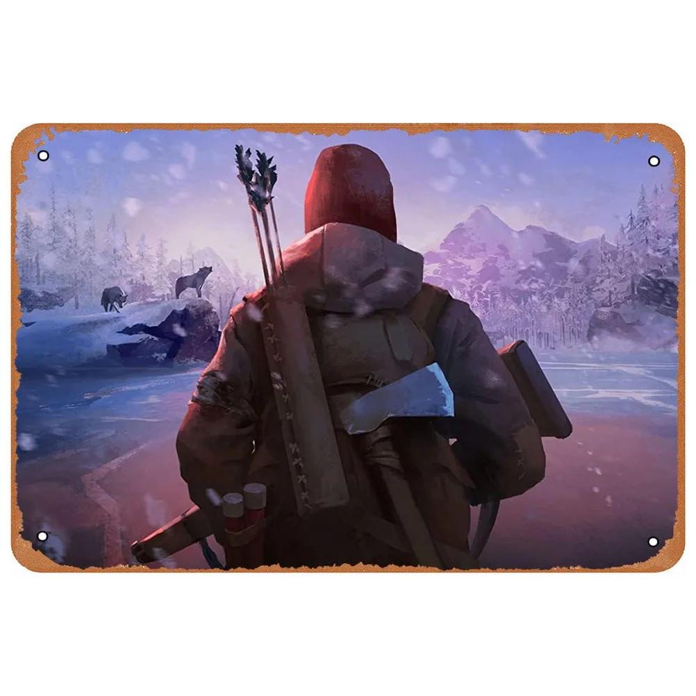 Klassische Videospiel-Deko: Vintage-Metallschilder mit Red Dead Redemption-Motiven, lustige Poster, Wanddekoration für Bar, Pub, Männerhöhle