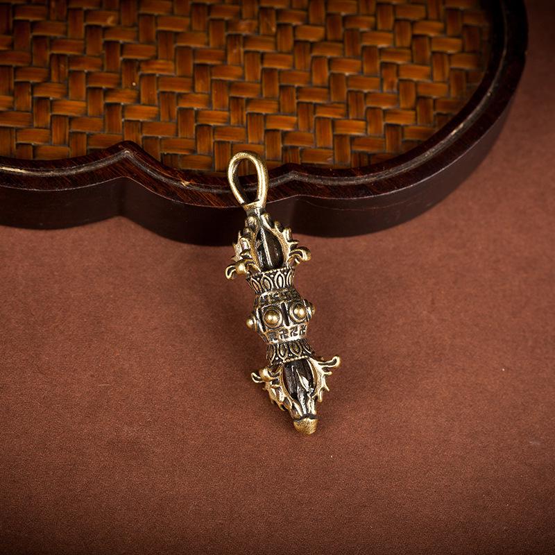 Messing Vajra Stößel Schlüsselanhänger und Auto Anhänger Ornamente