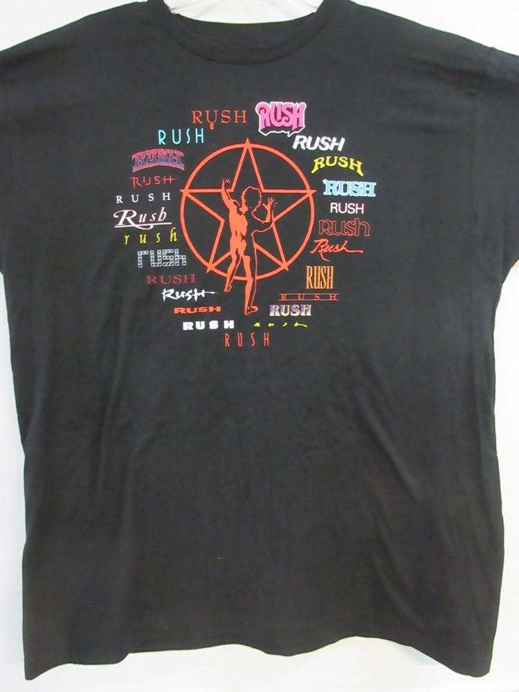 RUSH OFFICIAL MERCH THROUGH TIME 2019 BAND CONCERT MUSIC  LARGE Unisex T-Shirt M