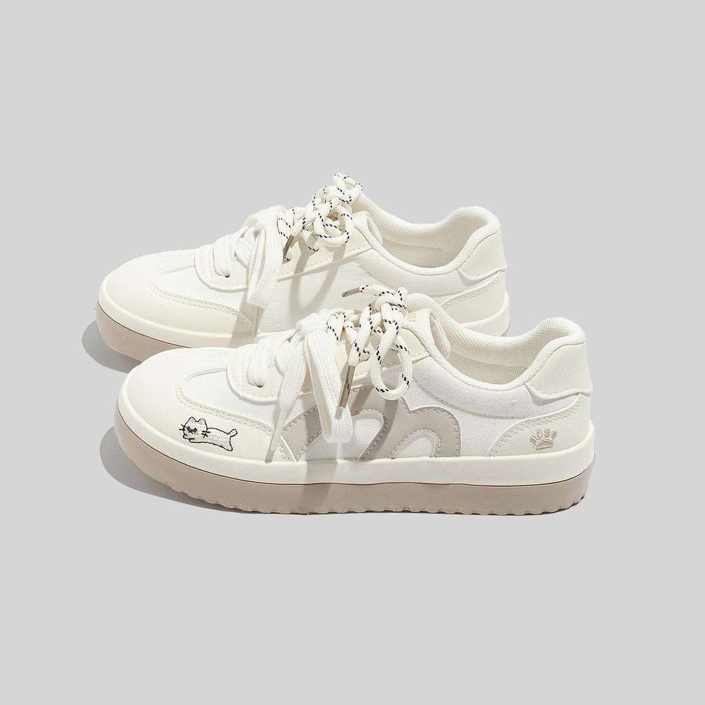 Belle scarpe da ginnastica casual primaverili nuove tedesche con doppio laccio stile college
