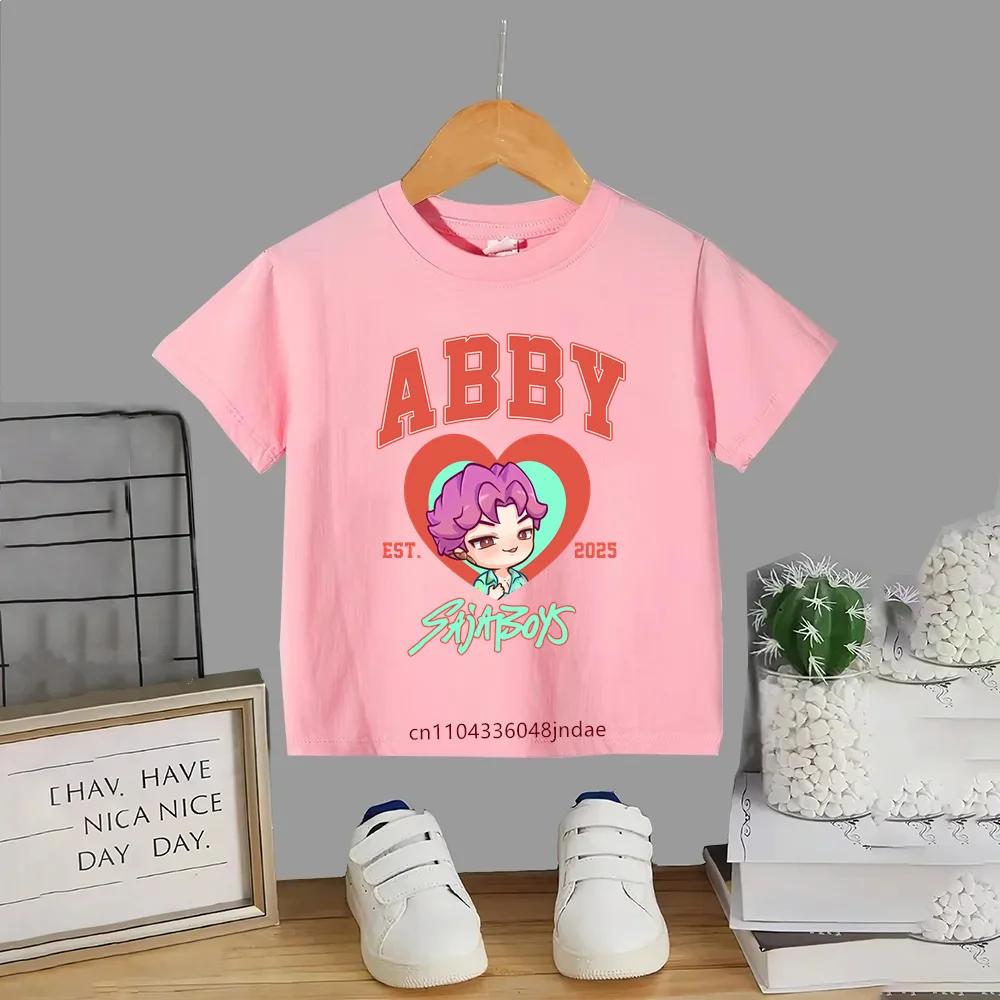 Roztomilá kreslená chlapecká trička Kpop Lovci démonů Tričko Dětské Chlapecké Dívčí Letní Krátký Rukáv Kulatý Výstřih Topy Dětské Oblečení
