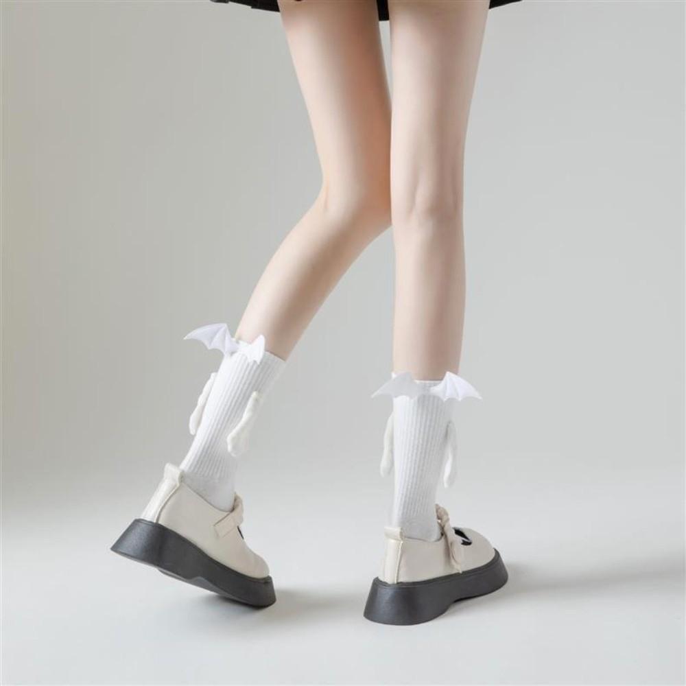 Breathable Halloween Socks Hand-holding Design Couple Socks Stretchy Magnetic Socks  Photo Prop