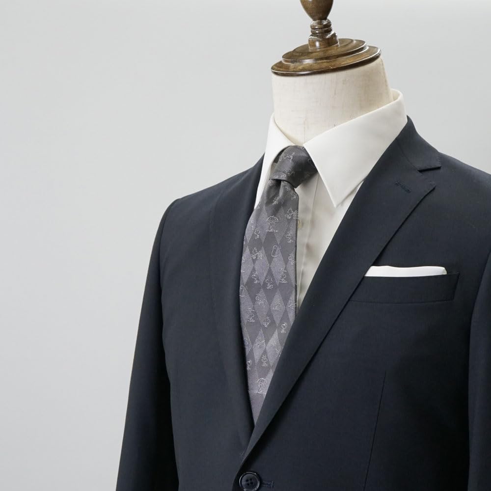 PEANUTS Necktie Peanuts Woodstock Necktie 921010 Gray Necktie Snoopy Woodstock Character Present [Peanuts]