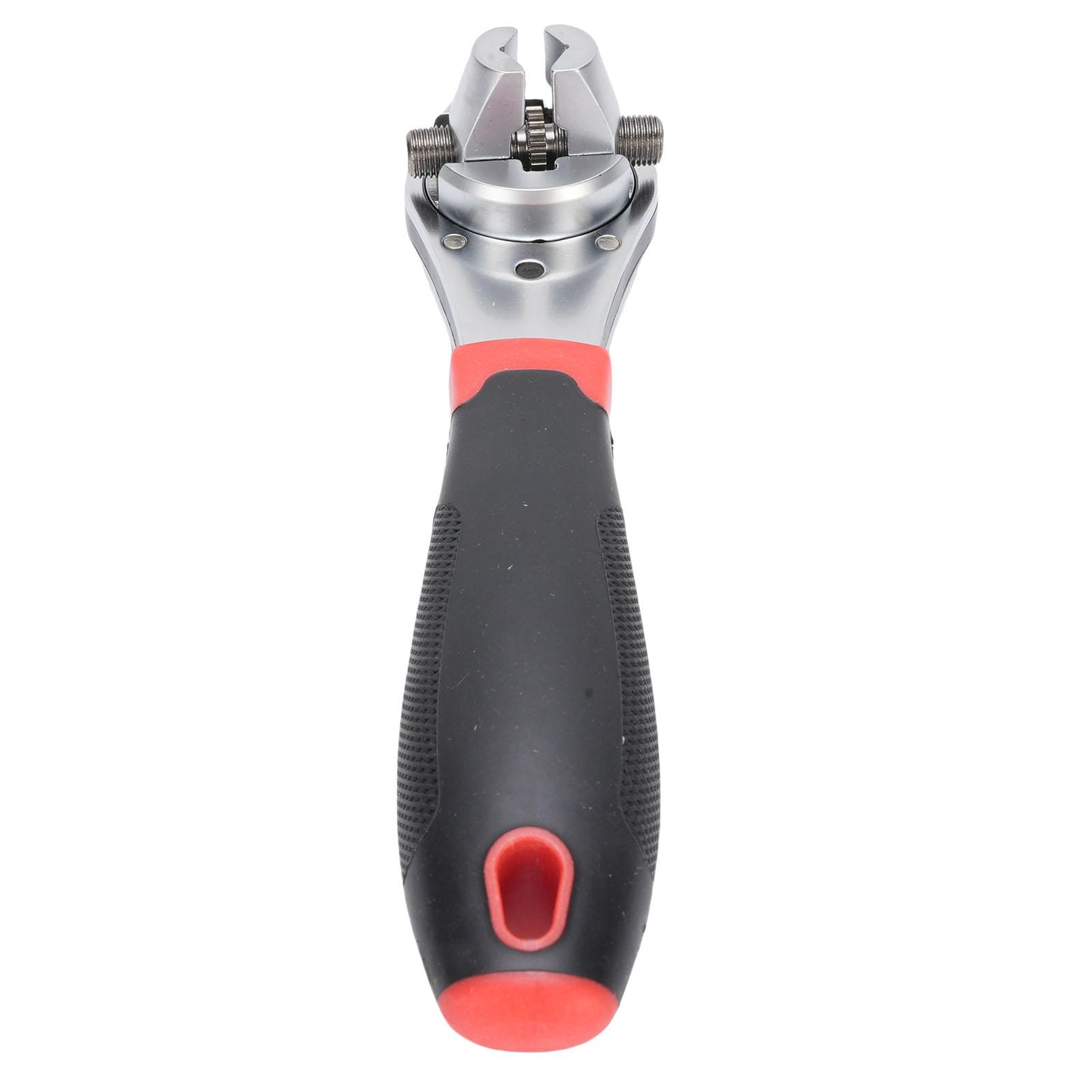 

Adjustable Ratchet Wrench for 6 22mm Screw Portable Multifunctional Wrench with Anti Slip Handle
