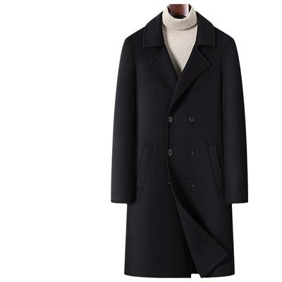 Double-breasted Men's Double-sided Woolen Coat Business Casual Suit Woolen Coat Men's Trench Coat
