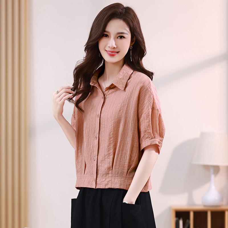 

Шикарная женская футболка из тенсела с коротким рукавом для стильных женщин 2025 – Молодежный, элегантный летний топ XXL