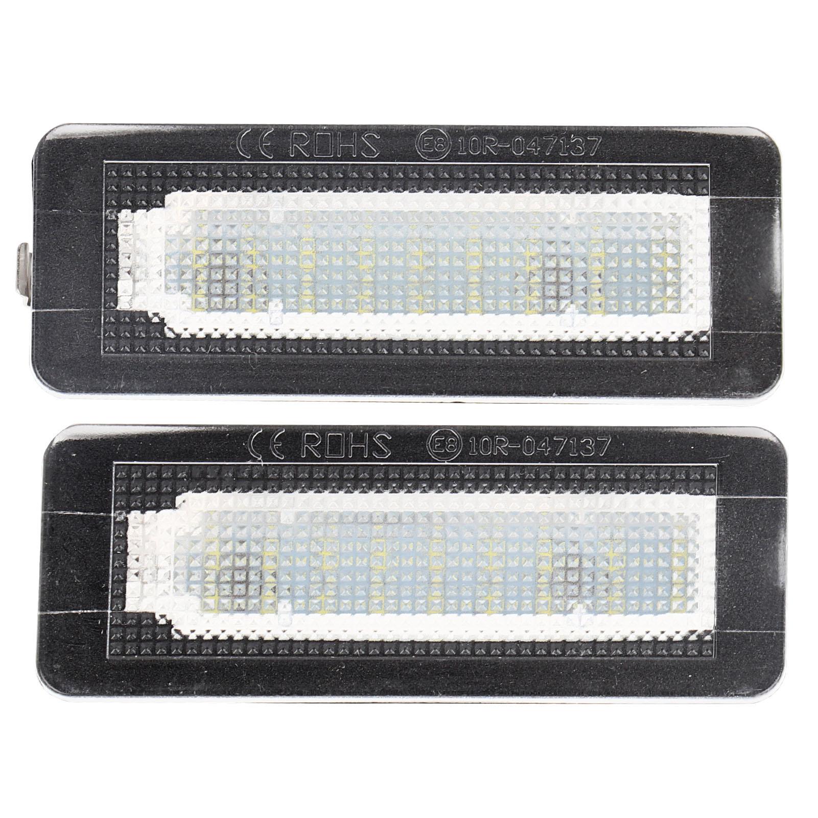 2pcs Car Number License Plate LED Light Lamp Fits for Smart Fortwo W450 W451 W453