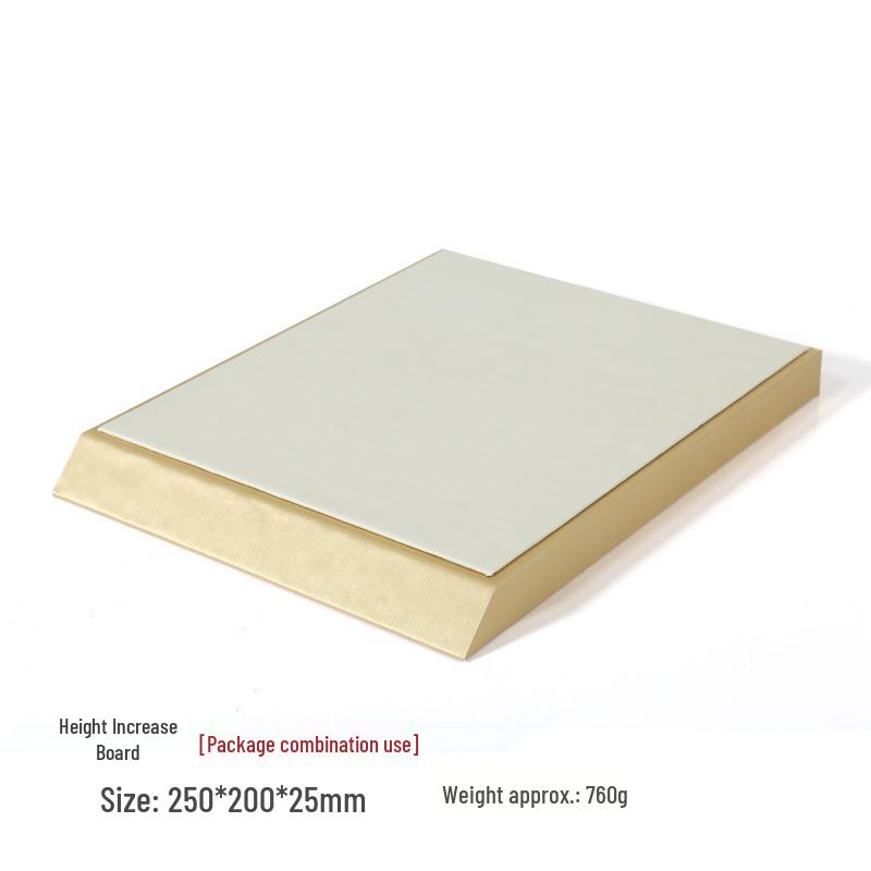 Beige PU Leather Jadeite Jewelry Display Stand for Rings and Pendants