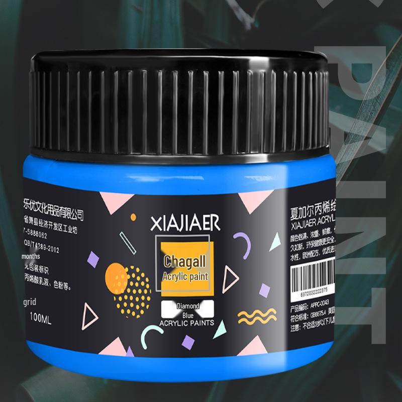 Acrylic Paint 100ml for Hand-painted Art: Wall, Graffiti, Stone, T-shirt - 38 Vibrant Colors
