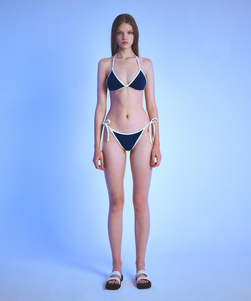 VINAJ Triangle Bikini Bra (Deep Navy)
