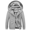 Herre Fleeceforet Fortykket Hettegenser med Varm Oversized Jakke