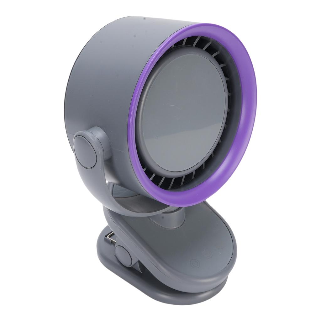 Tilt Desk Fan 100 Speeds USB   Desktop Wall Mounted Clip On 4000mah Battery Bladeless Quiet Cooling Fan