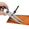 Practical Leathercraft Line Marking Gauge Adjustable Compasses Gauges Wing Divider Rotating Scratch Gauge Handcraft Leather Tool