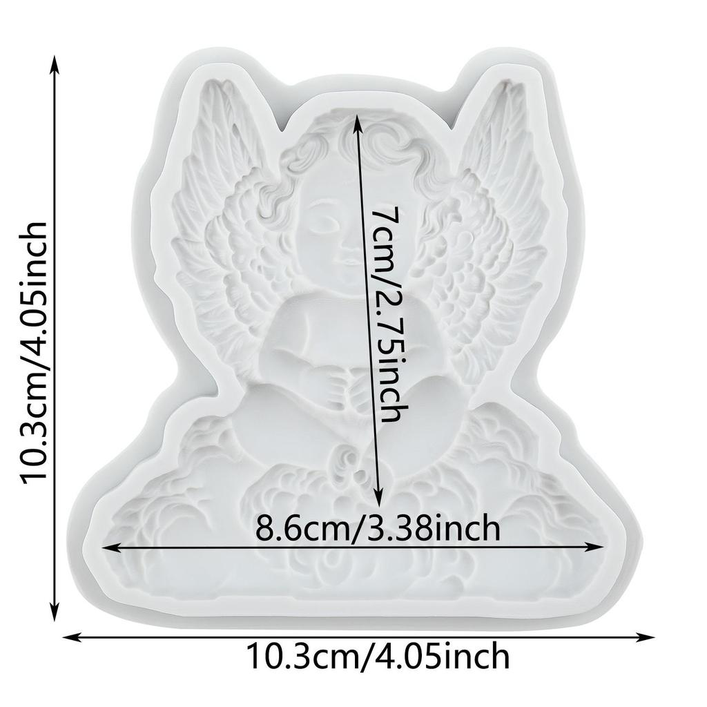 Angel Baby Silicone Molds Doll Fondant Mold Cake Decorating Tools Cupcake Topper Chocolate Candy Craft Gum Paste Polymer Clay